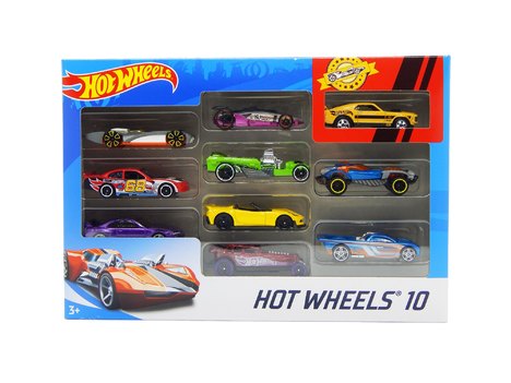 Pacote de 10 Carros Hot Weels Mattel