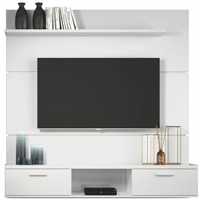 Painel Bancada Suspenso Flat 1.6 para TV 55 Pol 765 HB Móveis - Branco