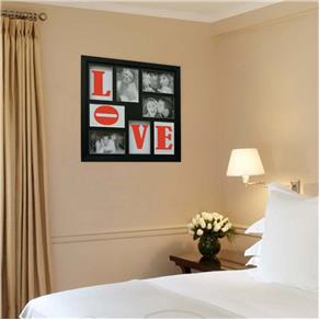 Painel Bee Collection Words Love 4 Fotos 10X15Cm Preto Kapos