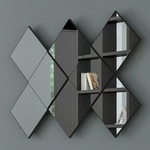 Painel de Espelhos Decorativos Quadriculado 127x85cm TB83 Dalla Costa