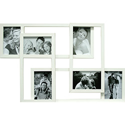 Painel de Fotos Fine (40x64x1cm) Branco para 6 Fotos - Kapos