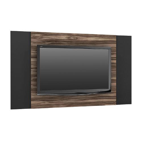 Painel Extensível Astro com Suporte para Tv com Suporte para Tv Carvalho Tato/Preto - Dj Móveis