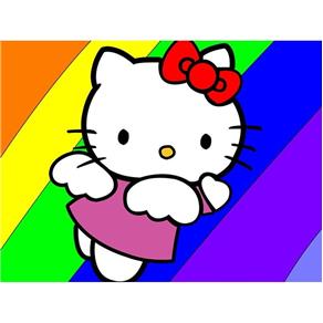 Painel Festa Hello Kitty 07 150x100cm