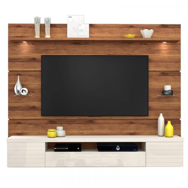 Tudo sobre 'Painel Home Suspenso Led para Tv 55" Estilo DJ Móveis'