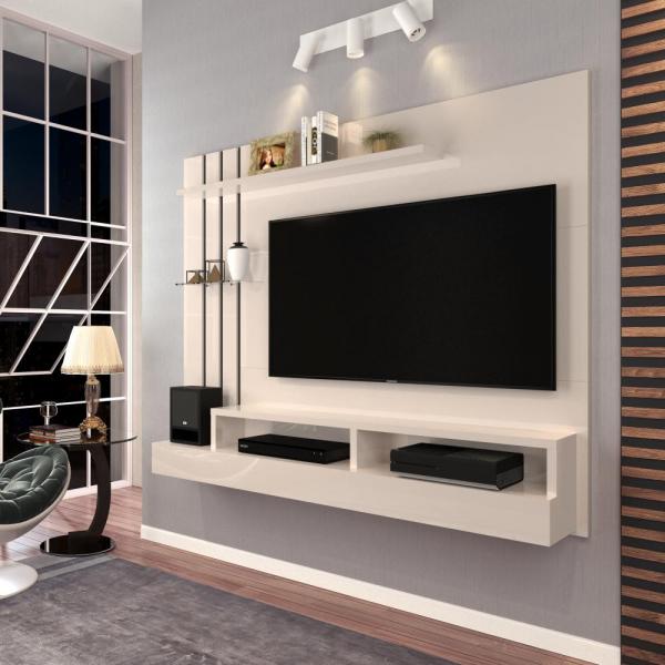 Painel para TV Até 47 Polegadas Classic - Off White - Móveis Jaci - Rpm Móveis