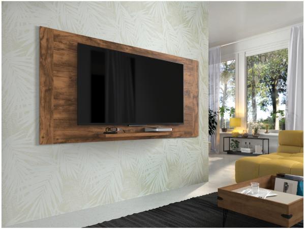 Painel para TV Até 55” Premium Orlando - 1 Prateleira Flex Ajustável Caemmun