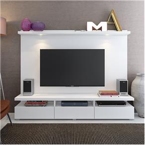 Painel para TV com Rack Lancaster Madesa - Branco