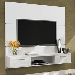 Painel para TV Suspenso Flat Plus - HB Móveis - Branco
