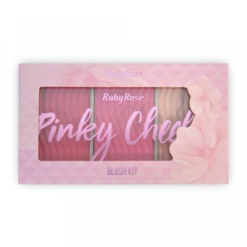 Paleta de Blush Pinky Cheeks Ruby Rose Hb-6111 Cor 1