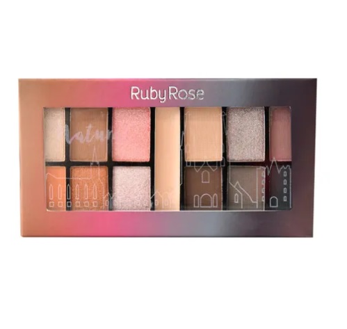 Paleta de Sombra Natural Ruby Rose HB-9985- Cor 4