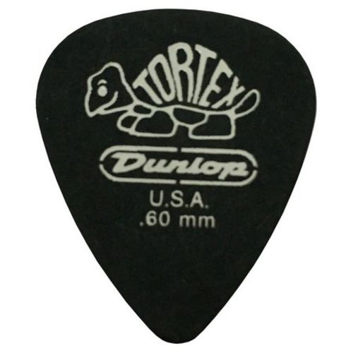 Palheta Dunlop Tortex Preta 0.60mm