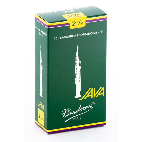 Palheta Vandoren Java Nº 2,5 para Sax Soprano