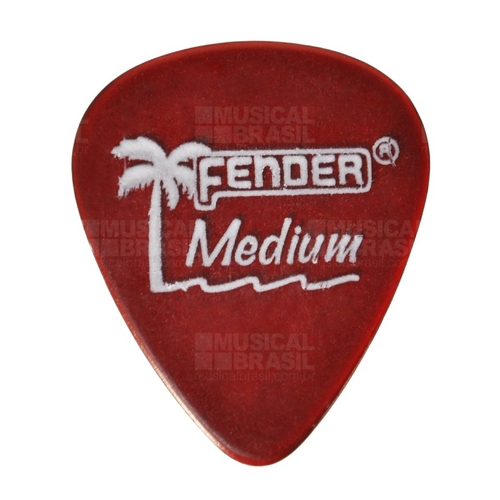 Tudo sobre 'Palhetas Fender California Series - Kit com 12 Palhetas Medium (Vinho)'