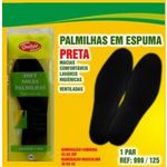 Palmilha De Espuma - Latex De Eva - Preta - Tam: 33