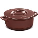 Panela Caçarola Ceraflame Duo+ em Cerâmica Marrom Chocolate 16cm 1,1 Litro