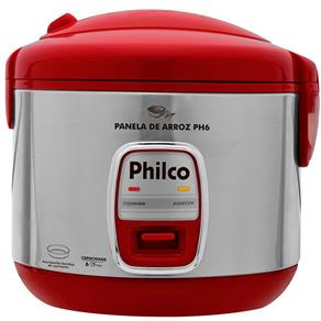 Panela PH6 com Sistema de Aquecimento Automático 500W Vermelha - Philco - 110V