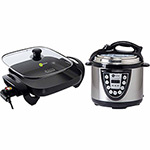 Tudo sobre 'Panela Quadrada + Panela de Pressão 4L Inox Fun Kitchen 110V com 2 Anos de Garantia'