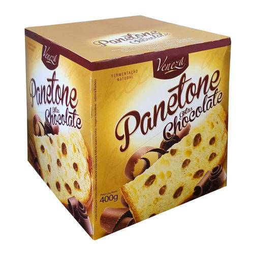 Panetone Gotas Chocolate 400g - Veneza