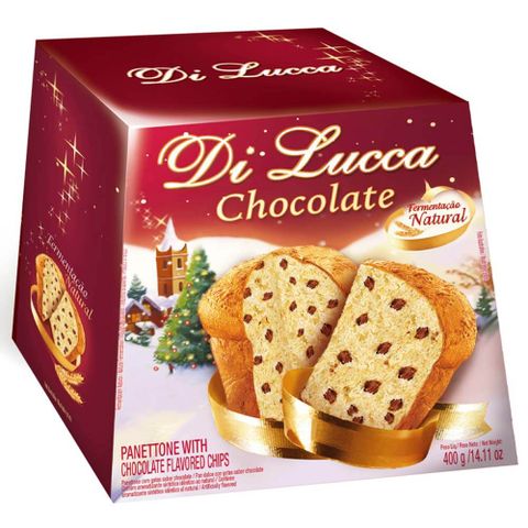 Panetone Gotas de Chocolate Di Lucca 400g - Santa Edwiges