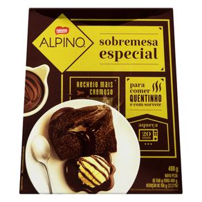 Panetone Sabor Chocolate Recheado Gateu Alpino Nestlé 400g