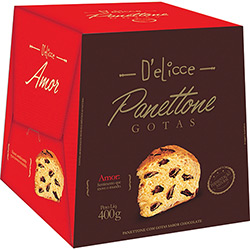 Tudo sobre 'Panettone Gotas de Chocolate Amor D'elice - 400g'