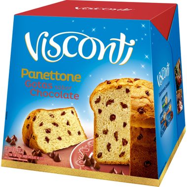 Panettone Gotas de Chocolate Visconti 400g