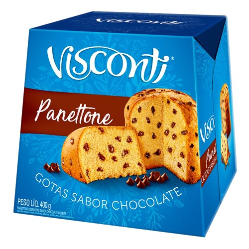 Panettone Visconti Gotas Chocolate com 400g