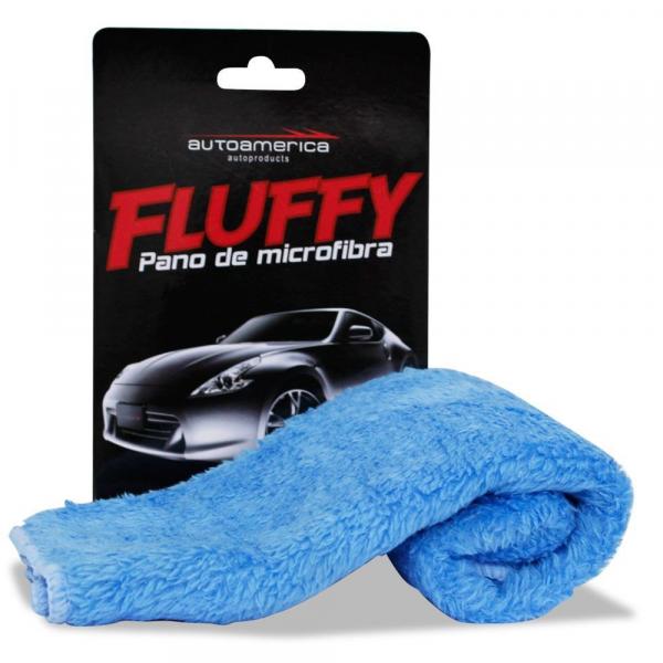 Pano Flanela de Microfribra Fluffy Azul para Remoção de Ceras Polidores e Hidratantes - Autoamerica