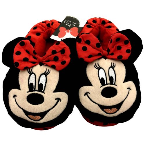 Pantufa Adulta Vermelho Minnie Mouse Disney Tamanho 36/37