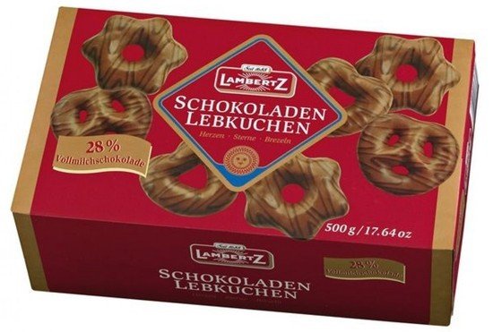 Pão de Mel com Chocolate Schokoladen Lebkuchen Lambertz (500g)