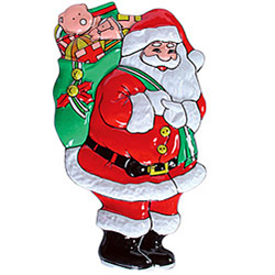 Papai Noel em PVC 50x30cm - Natália Christmas