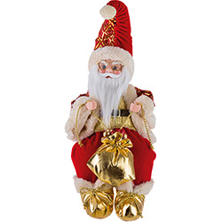 Papai Noel Musical 40,5cm - Santini Christmas