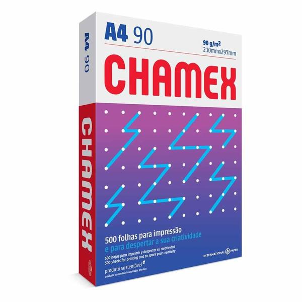 Papel A4 210x297 Super 90g/m2 500 Folhas / 500fl / Chamex