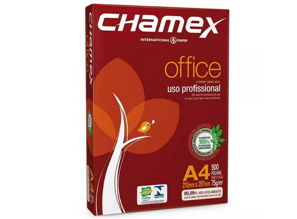 Papel A4 Sulfite Chamex Office 210mm X 297mm 75g / Resma com 500 Folhas