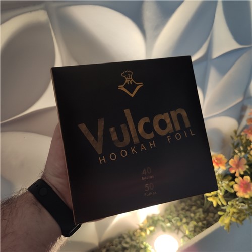 Papel Alumínio Vulcan Hookah Foil com 50 Folhas