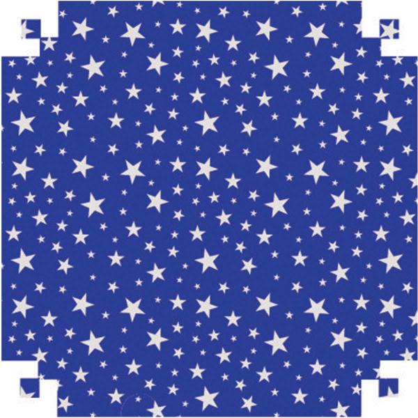 Papel Cartolina Dupla Face Dec.azul C/ESTRELAS 150G.48X66 - V.M.P.