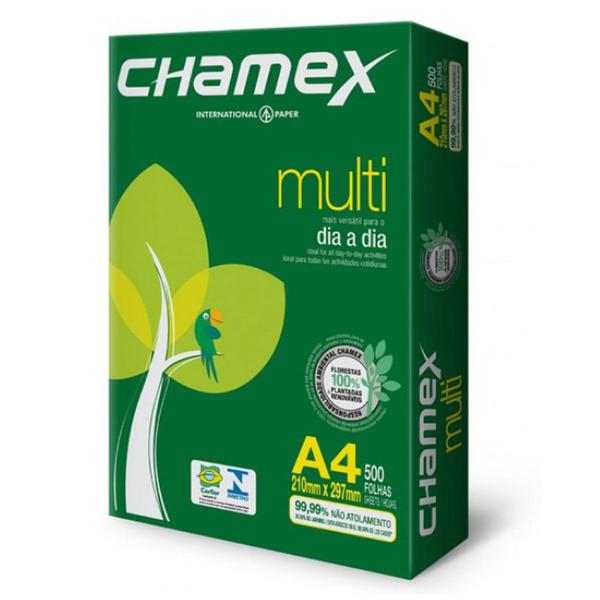 Papel Chamex A4 21cmx29,7cm 75g 500 Folhas Branco