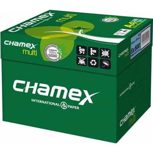 Papel Chamex A4 Sulfite Caixa com 05 Pacotes - Total 2500 Folhas