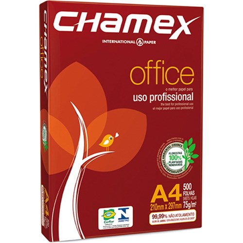 Papel Chamex Office A4 75g Pct. C/ 500 Folhas - Chamex