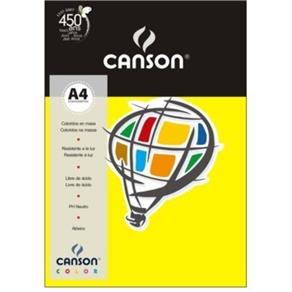 Papel Colorido Canson A4 180g/mÂ² 10 Folhas Amarelo
