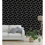 Papel de parede adesivo contact lavável floral minimalista
