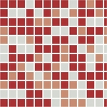 Papel De Parede Adesivo Pastilha Vermelha Cinza - Dpast-03
