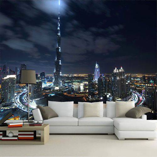 Tamanhos, Medidas e Dimensões do produto Papel de Parede 3d | Cidades Dubai 0003 - Adesivo de Parede