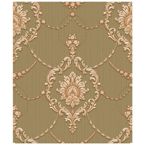 Tudo sobre 'Papel De Parede Damask Rolo 10m Tl-Dl-181106 Trevalla'