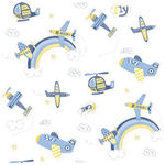 Papel de Parede Infantil Bobinex 3306 Bambinos Aviões