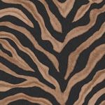 Papel de Parede Vinílico Estampa com Motivo de Zebra em Tons Marrom e Preto - Natural Fx (g67490)