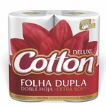 Papel Higiênico Cotton 04 Rolos Folha Dupla Neutro - 30m