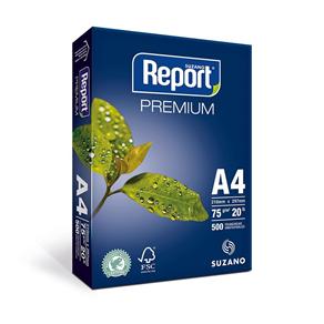 Papel Report A4 Premium 75 Gramas Branco 210X297 Pacote com 500 Folhas