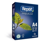 Papel Report A4 Premium 75 Gramas Branco 210x297 Pacote Com 500 Folhas