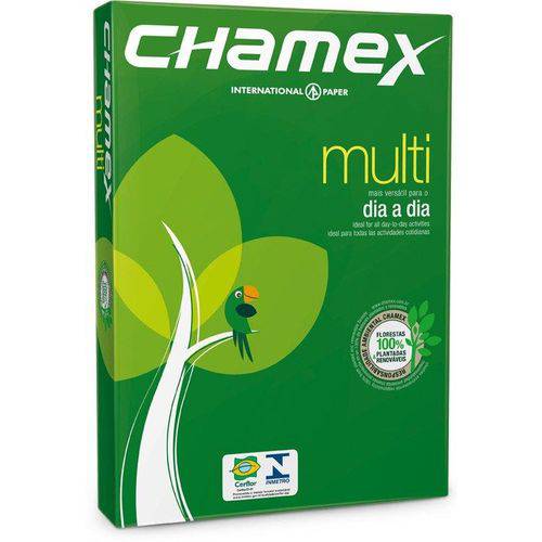 Papel Sulfite Chamex 216x330 Oficio 75grs Multi com 500 Folhas